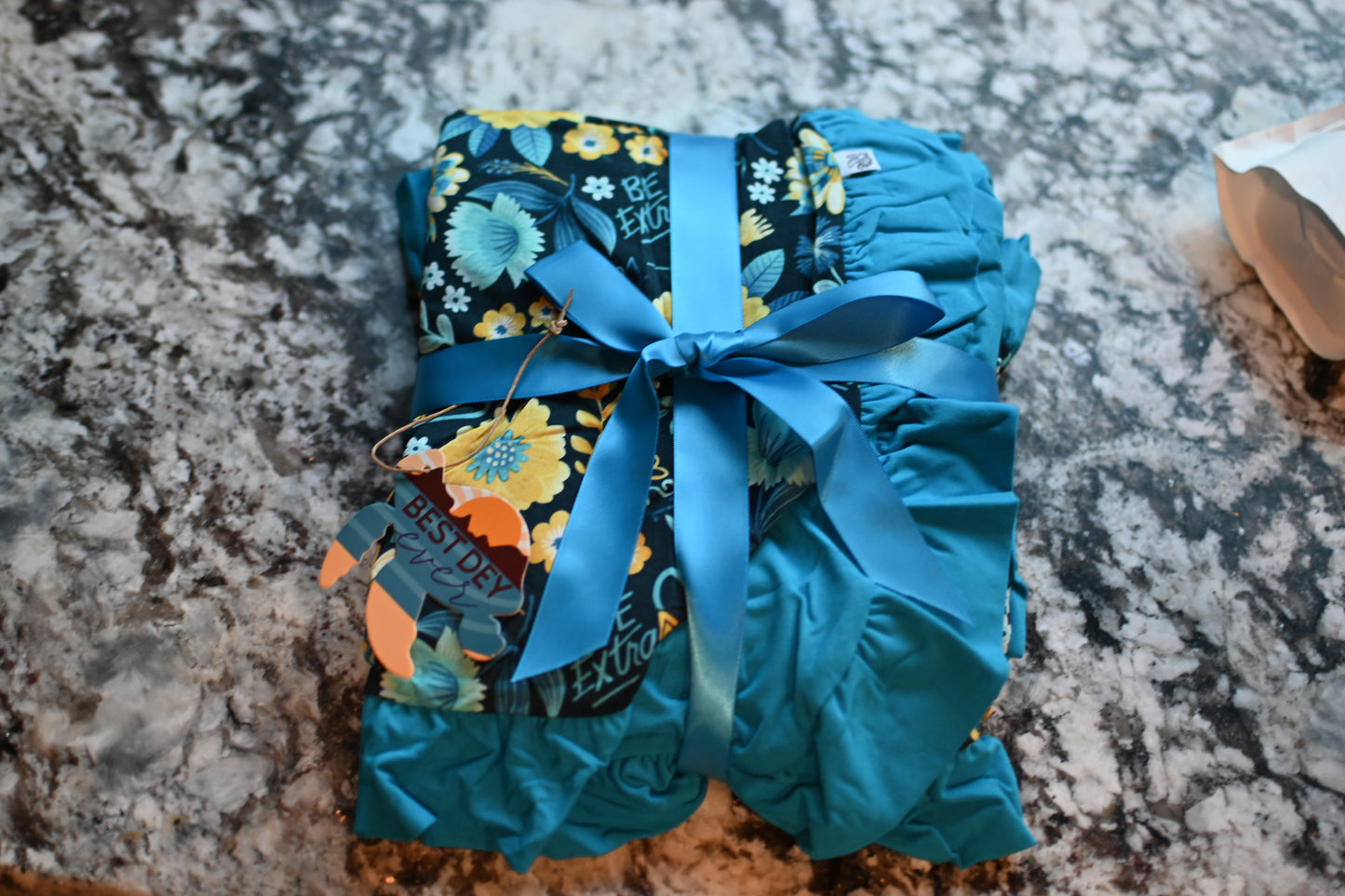 Be Extra Double Layer Toddler Ruffle Bamboo Blanket