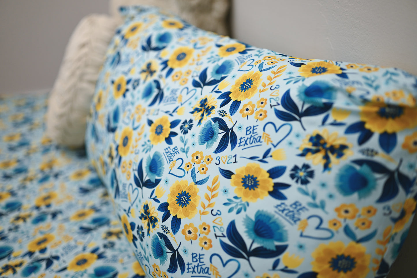 Be Extra Light Blue Pillow Case