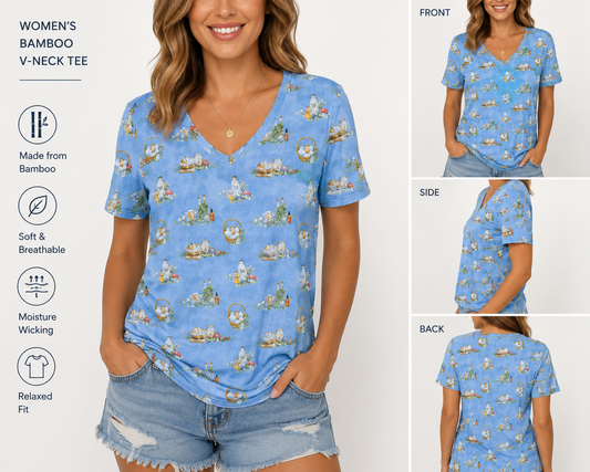Women V-neck T-shirt