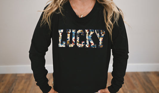 Rollin Lucky Bamboo French Terry Crewneck Sweater