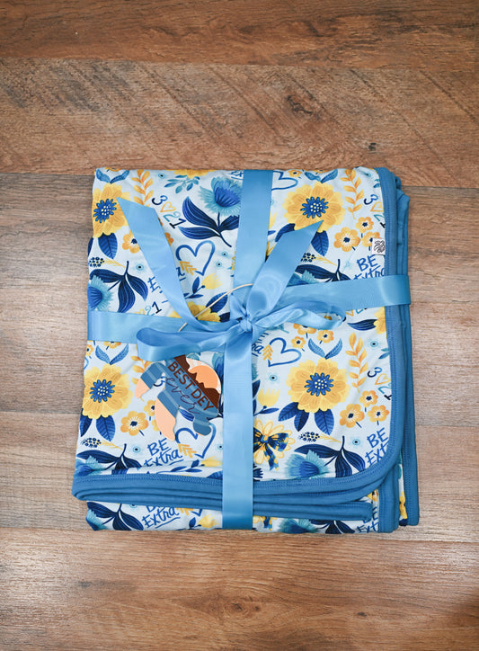 Be Extra Light Blue Toddler Blanket