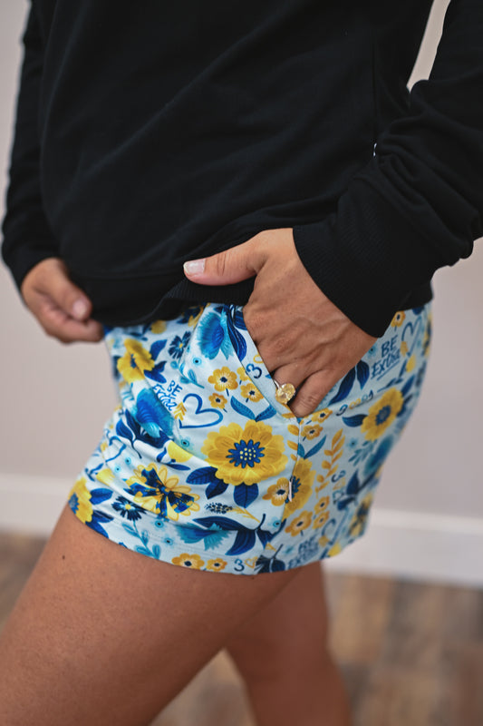 Be Extra Light Blue Shorts