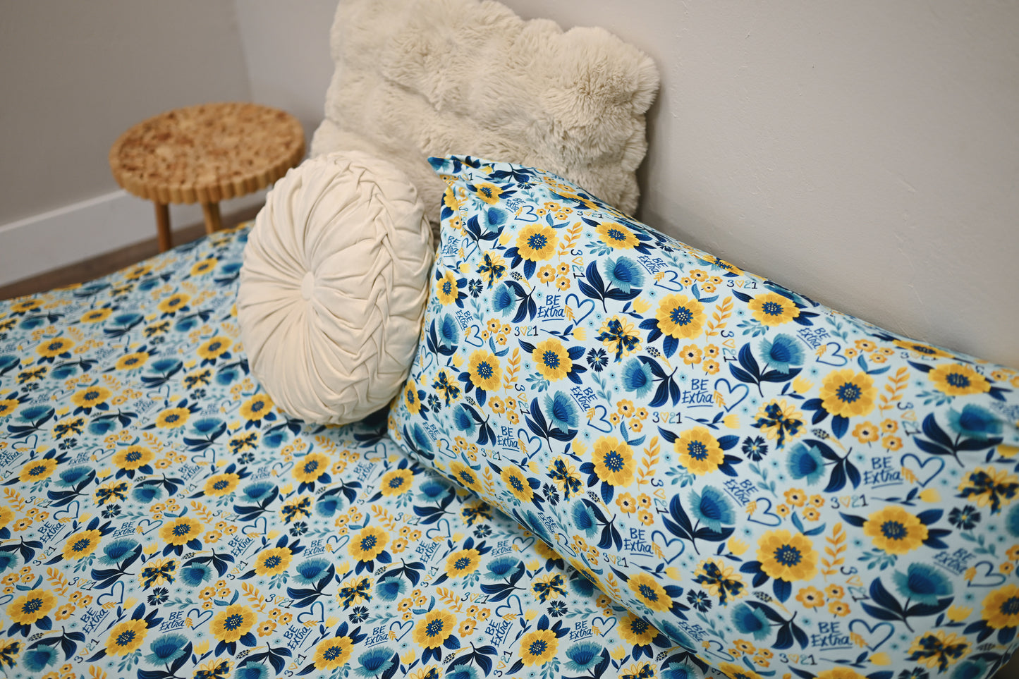 Be Extra Light Blue Pillow Case