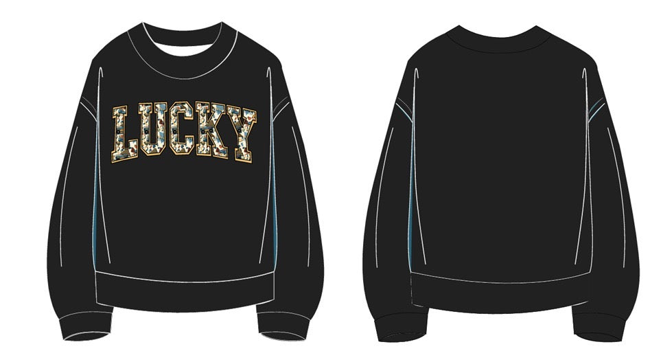 Lucky Bamboo French Terry Crewneck Sweater
