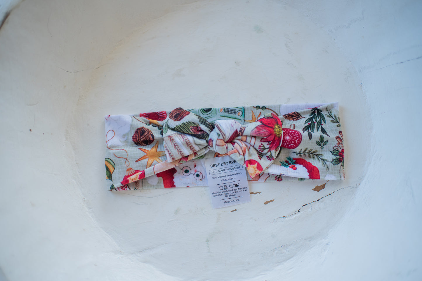 Country Claus Headband Bow