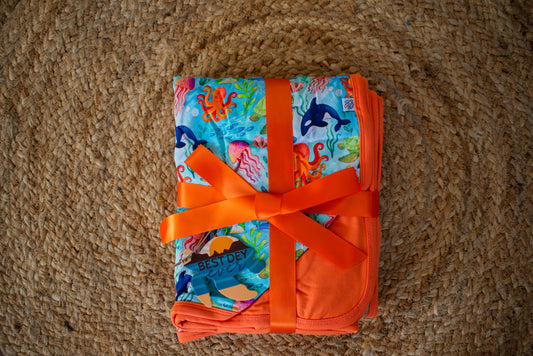 Down Under Double Layer Toddler Bamboo Blanket