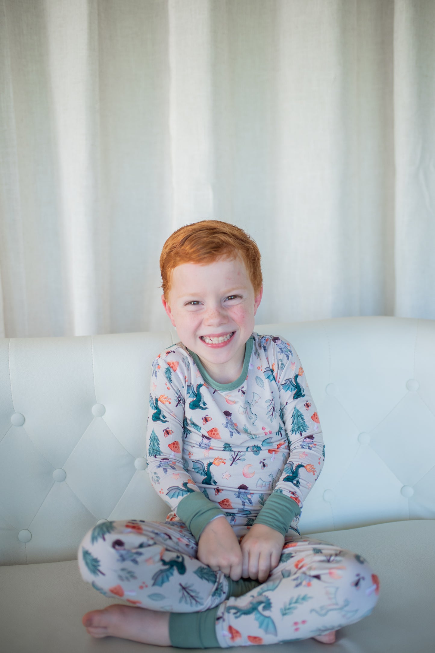 Whimsical Dragon Two-Piece Pants Set