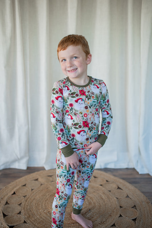 Country Claus Two-Piece Pants Set