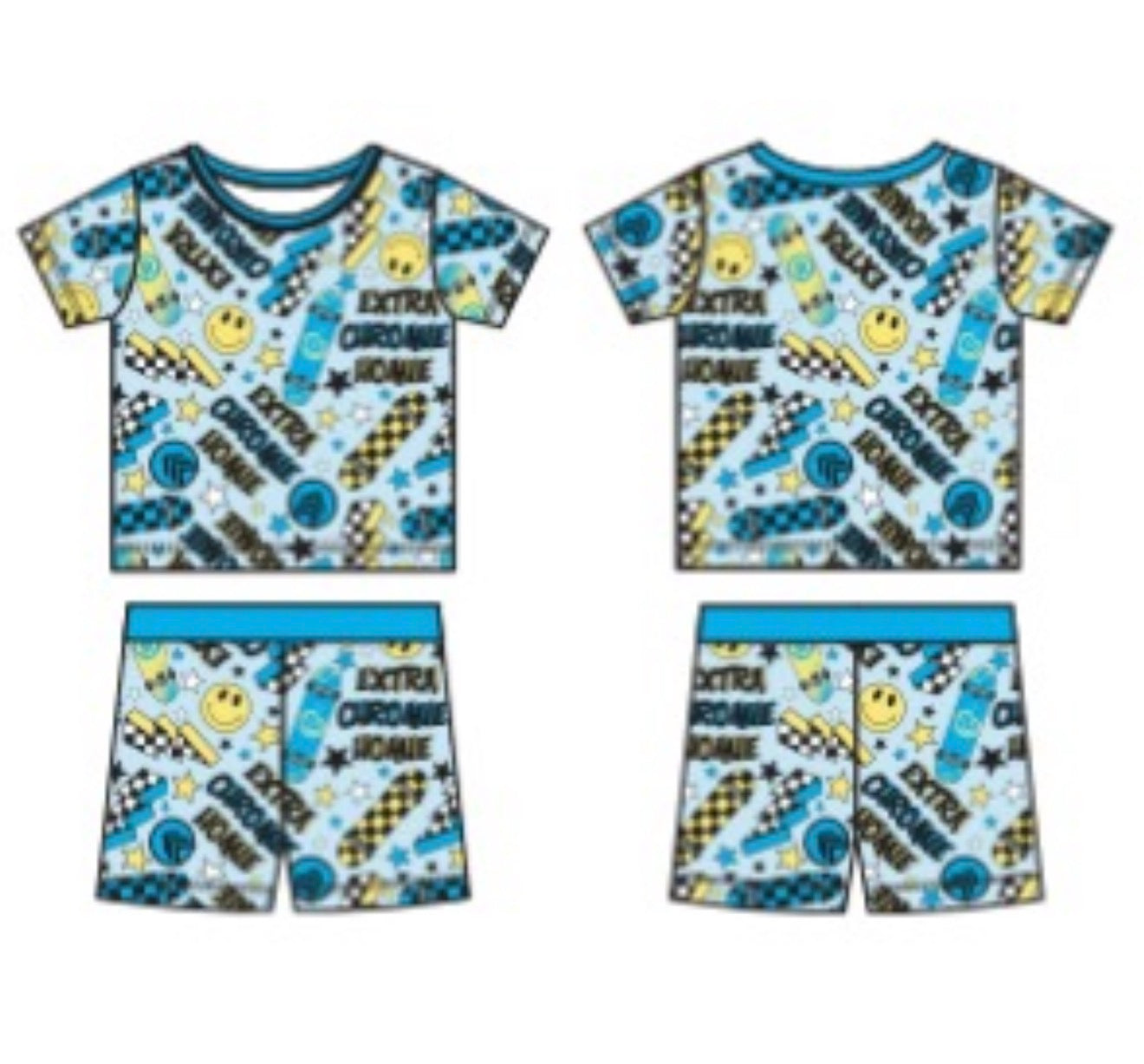 Extra Chromie Homie Two-Piece Short Set